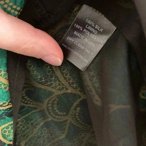 Corey  Lynn Calter silk green lotus ethnic dress - Picture 4 of 4